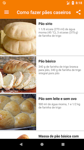 Como fazer pães caseiros Screen 2
