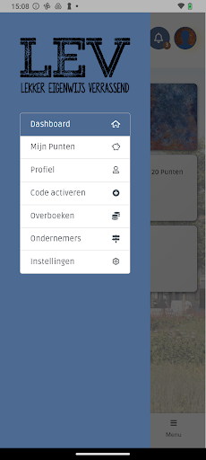 LEV app Screen 2