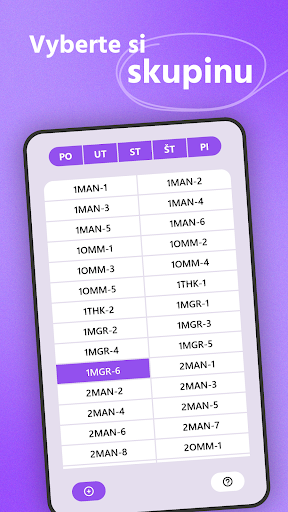 Android application FMEO Rozvrh screenshort