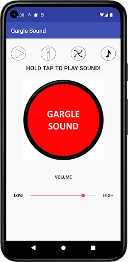 Android application Gargle Sound screenshort