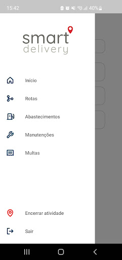 Android application Smart Delivery - Motorista screenshort