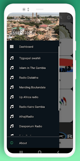 Android application Gambia Radio screenshort