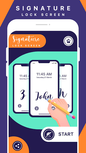 Android application Signature Lock Screen screenshort