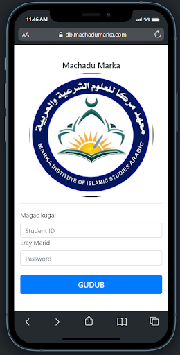 Machadu Marka School App Screen 2