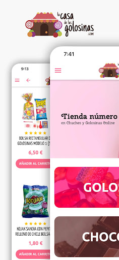 Android application La casa de las golosinas screenshort