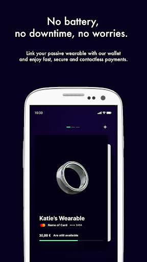Android application wearonize wallet screenshort