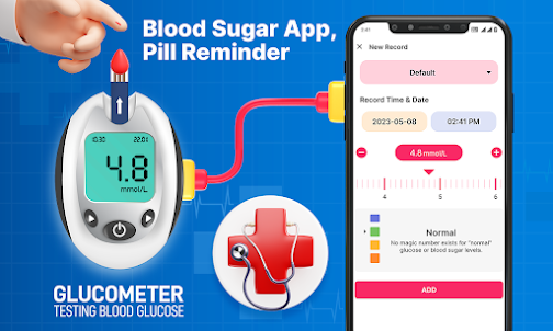 Blood Sugar App, Pill Reminder