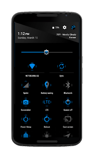 Blak Azure CM12-13 Theme Screen 2