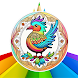 ASMR Color Mandala Bird Relief