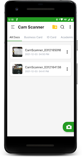 Android application Cam Scanner : PDF Scan, Edit screenshort
