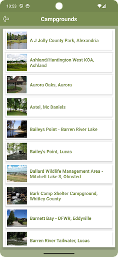 Kentucky Campgrounds Screen 3