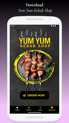 Android application Yum Yum Kebab Shop screenshort