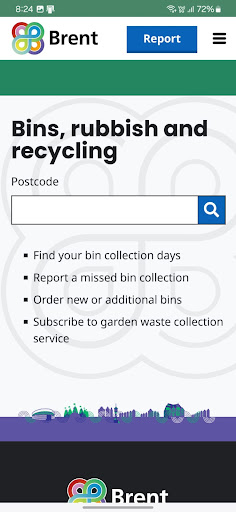 Android application Brent Recycleopedia screenshort