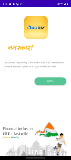 Android application Cloubiz Pay screenshort