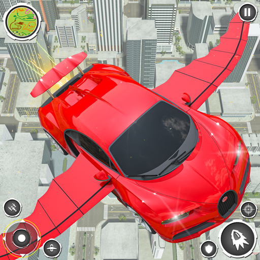 Real Flying Car Robot Shooting logo