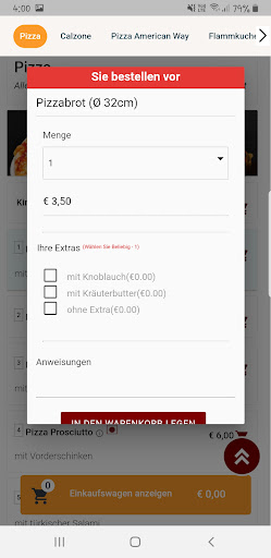 Roma Pizzeria Heimservice