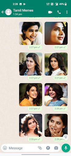 Samantha Stickers Screen 2