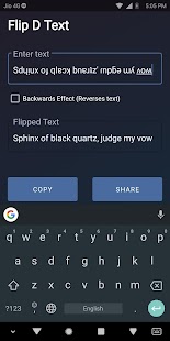 Flip Text - Upside Down text f Capture d'écran