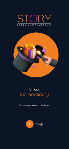 Android application Story Experiential Loyalty screenshort