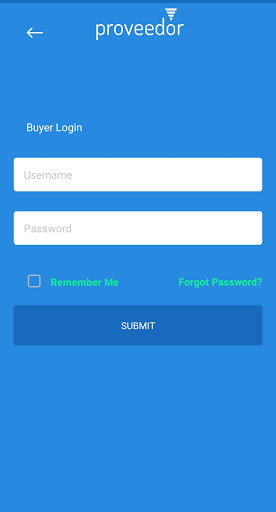 Android application Proveedor screenshort