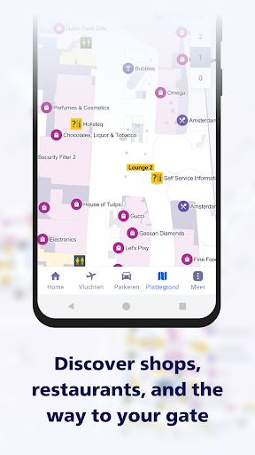 Screenshot of Schiphol Amsterdam Airport