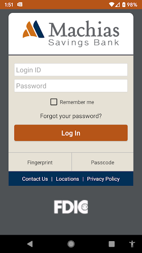 Android application Machias Savings Bank screenshort