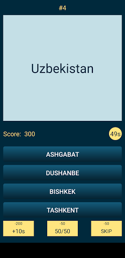Geography Quiz Screen 3