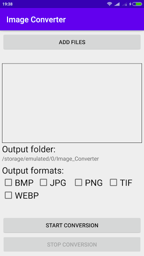 Android application Image Converter screenshort
