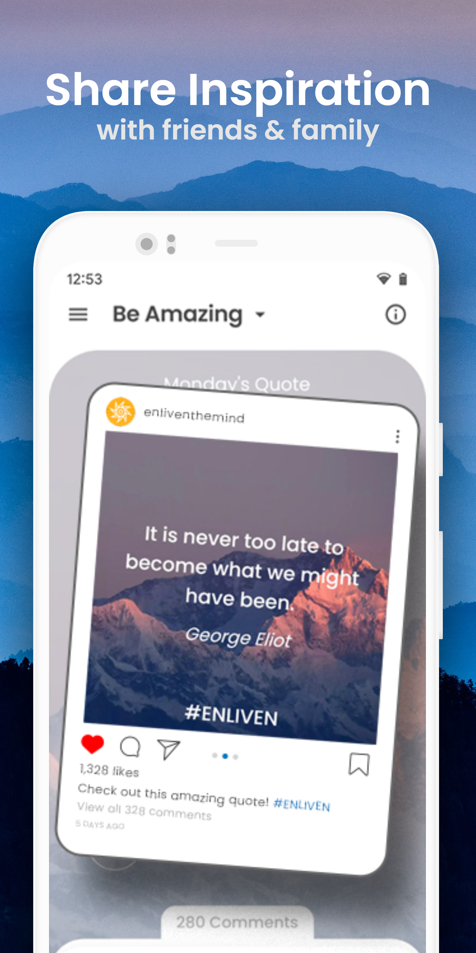 Android application Daily Motivational Quotes App screenshort