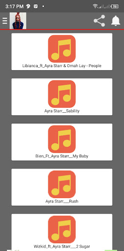 Ayra Starr Songs Screen 2