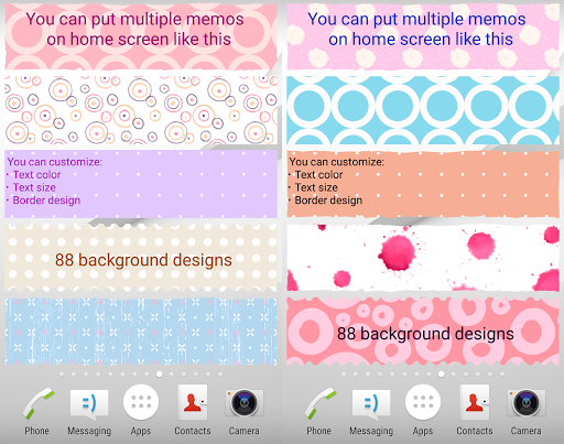 Sticky Memo Notepad Dots
