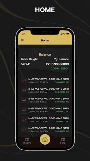Android application ISLAMIC DIGITAL COIN Wallet screenshort
