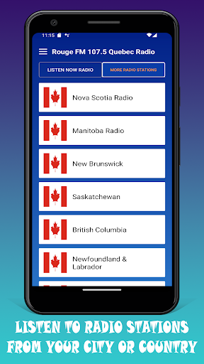 107.5 Rouge FM Quebec Radio Screenshot 3 - AppWisp.com