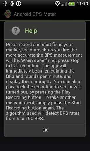 Paintball BPS meter Screen 2