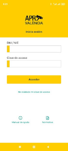 Android application APRValència screenshort