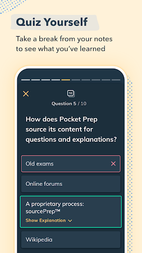 Screenshot of Pocket Prep Professional