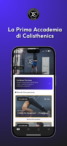 Android application Caliwer | Calisthenics Academy screenshort