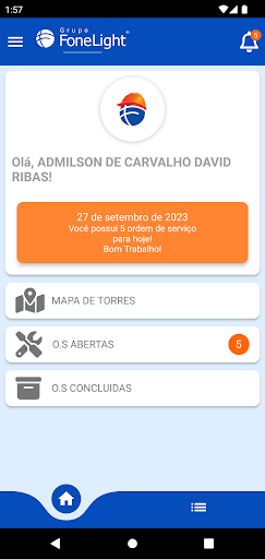 Android application Tecnico Fonelight screenshort