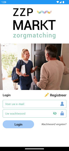 Android application ZZP Markt screenshort
