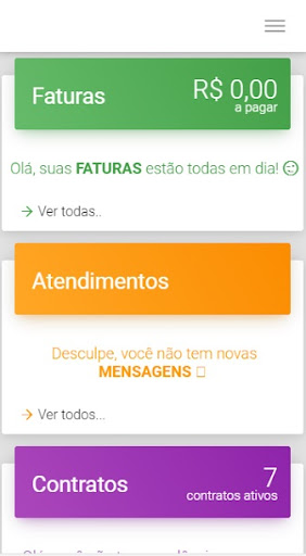 Android application Central Assinante Skaynet screenshort