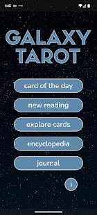Galaxy Tarot Capture d'écran