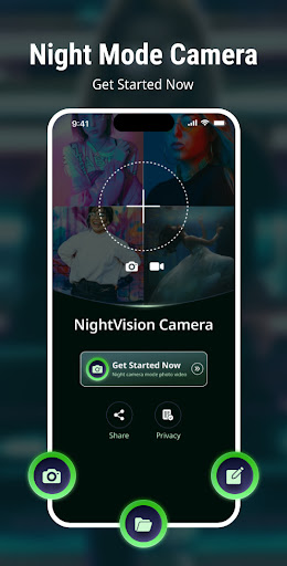 Android application NightMode Camera Photo & Video screenshort