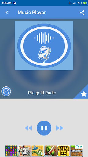 Android application ireland Rte gold radio screenshort
