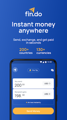 Android application Fin.do: Instant Money Anywhere screenshort