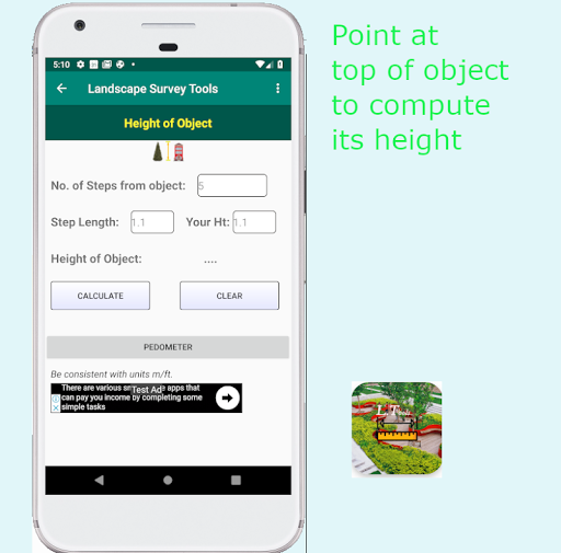 Landscape Survey Tools Screen 3