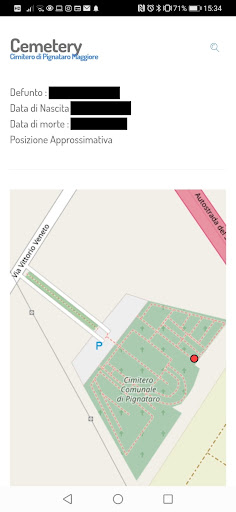 Ricerca defunti Pignataro M. Screen 2