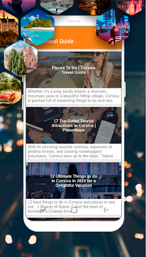 Android application Corcega Travel Guide screenshort