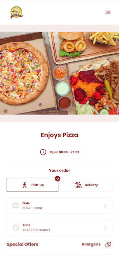 Enjoys Pizza West Bromwich Screen 2