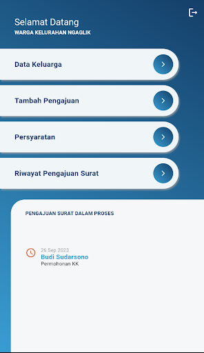 Android application E-NYIMAK LAYAR screenshort