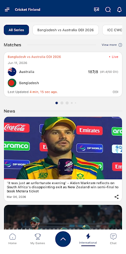 Cricket Finland Mobile screenshot 2